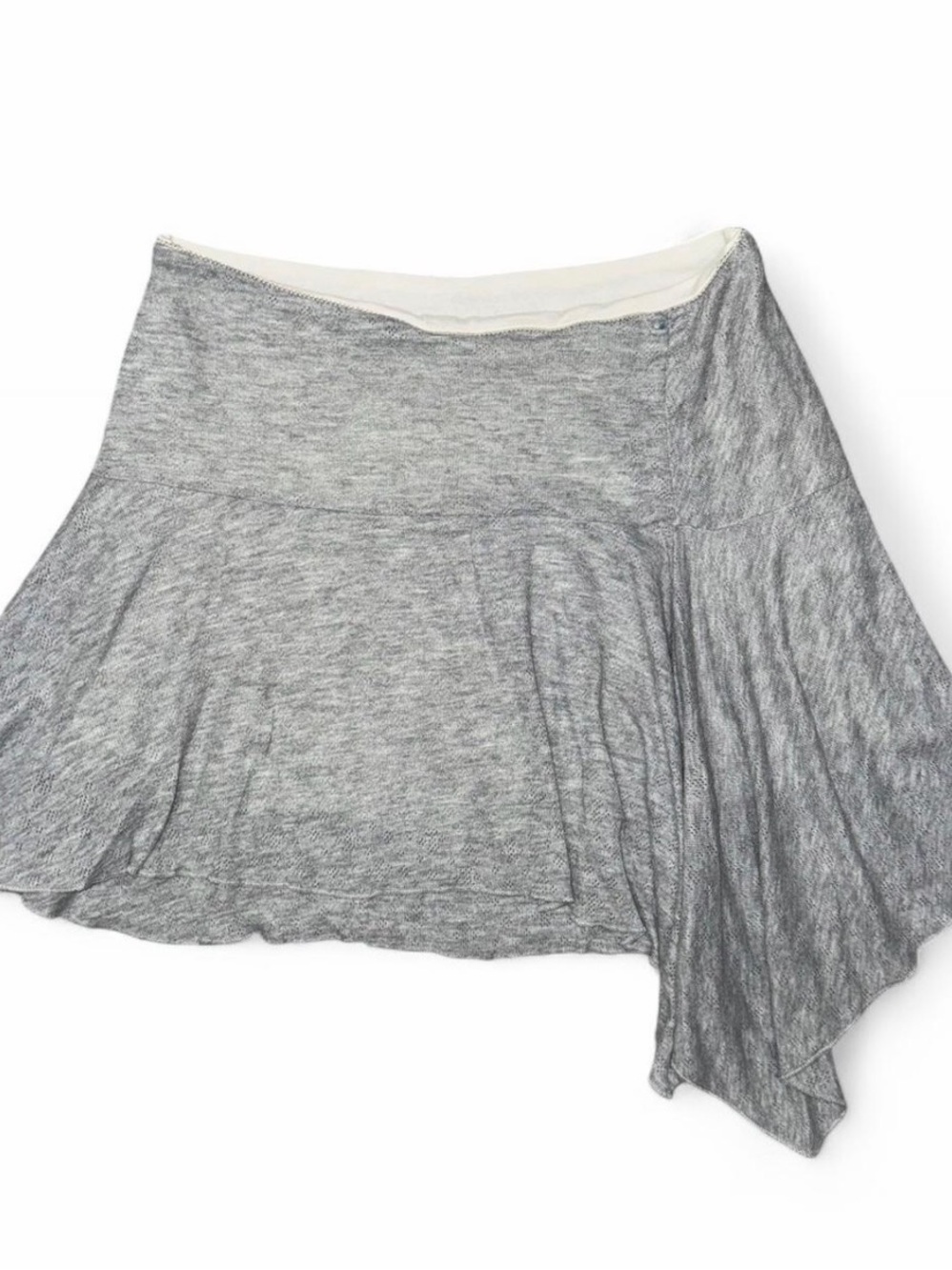 Vintage Abercrombie & Fitch Gray Asymmetrical Jersey Skirt